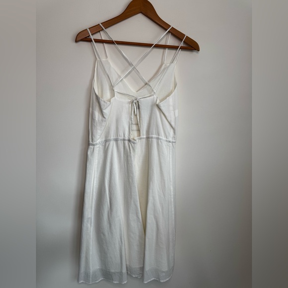 100% Cotton Dress - Crisscross Tie Back with Stitched Geometric Pattern - Picture 8 of 11